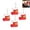 Red, variant on TanSiDing 4pcs Festive Christmas Boot Ornaments with Red Bow, Flocked Foam Hanging Décor for Holiday Tree, Mantel and Festive Home Decorations