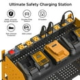 thumbnail image 2 of CRST Power Tool Organizer Wall Mount with Charging Station, Cordless Drill Holder with 8-Outlet Power Strip, Modular Garage Organization Storage Rack Shelf, DIY Pegboard, Gift for Men, Yellow, 2 of 6