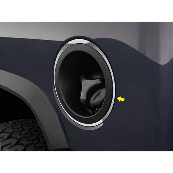 Stainless Steel Gas Cap Door Trim 1Pc Fits 2003-2007 Hummer H2 HV43022 QAA