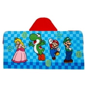 Super Mario Kids Hooded Bath Towel, 100% Cotton