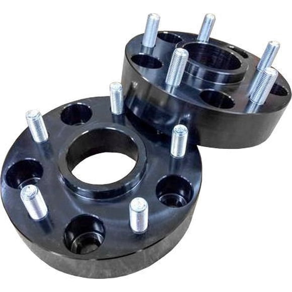Spidertrax Wheel Spacer WHS007K 6 x 139.7 Millimeter/6 x 5.50 Inch Bolt Pattern; 1-1/4 Inch/31.75 Millimeter Thick; Wheel Stud Mount; Anodized Black; Aluminum; Set Of 2