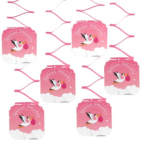 Girl Special Delivery Pink It S A Girl Stork Baby Shower Hanging