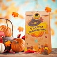 thumbnail image 6 of Naler Pack of 12 Thanksgiving Paper Bags,Turkey Pumpkin Party Treat Bag with Stickers for Autumn Fall Goodie Candy Gift Wrapping, 6 of 6