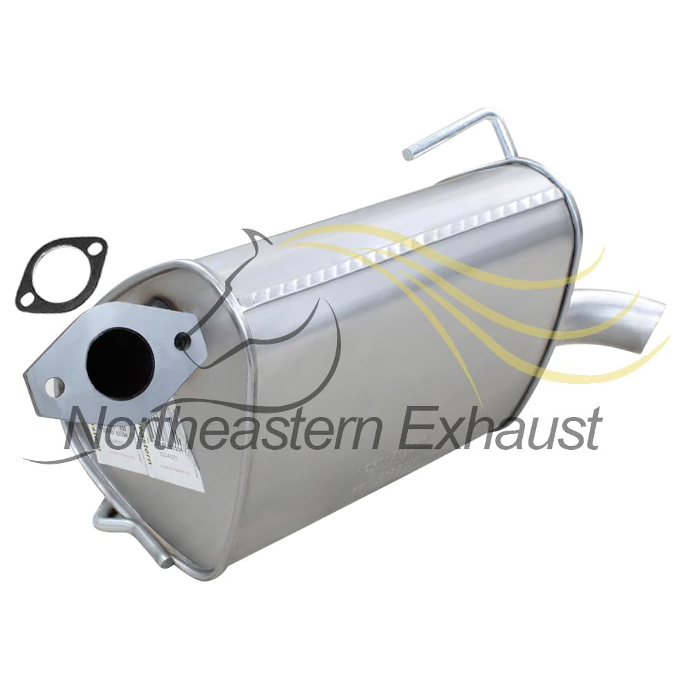 Northeastern Exhaust Y-Pipe & Pair of Mufflers Exhaust System Kit Fits 2010-2015 Subaru Outback Wagon 3.6L - Direct Fit | Stainless Steel | Includes Hardware