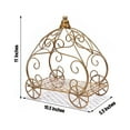 thumbnail image 5 of BalsaCircle 11" Gold Cinderella Carriage Stand Centerpiece Wedding Birthday Party Decorations, 5 of 6