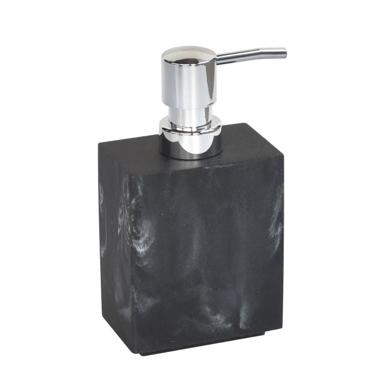 Better Homes & Gardens Black Faux Marble Finish 4 Piece Vanity Organizer Set, Resin