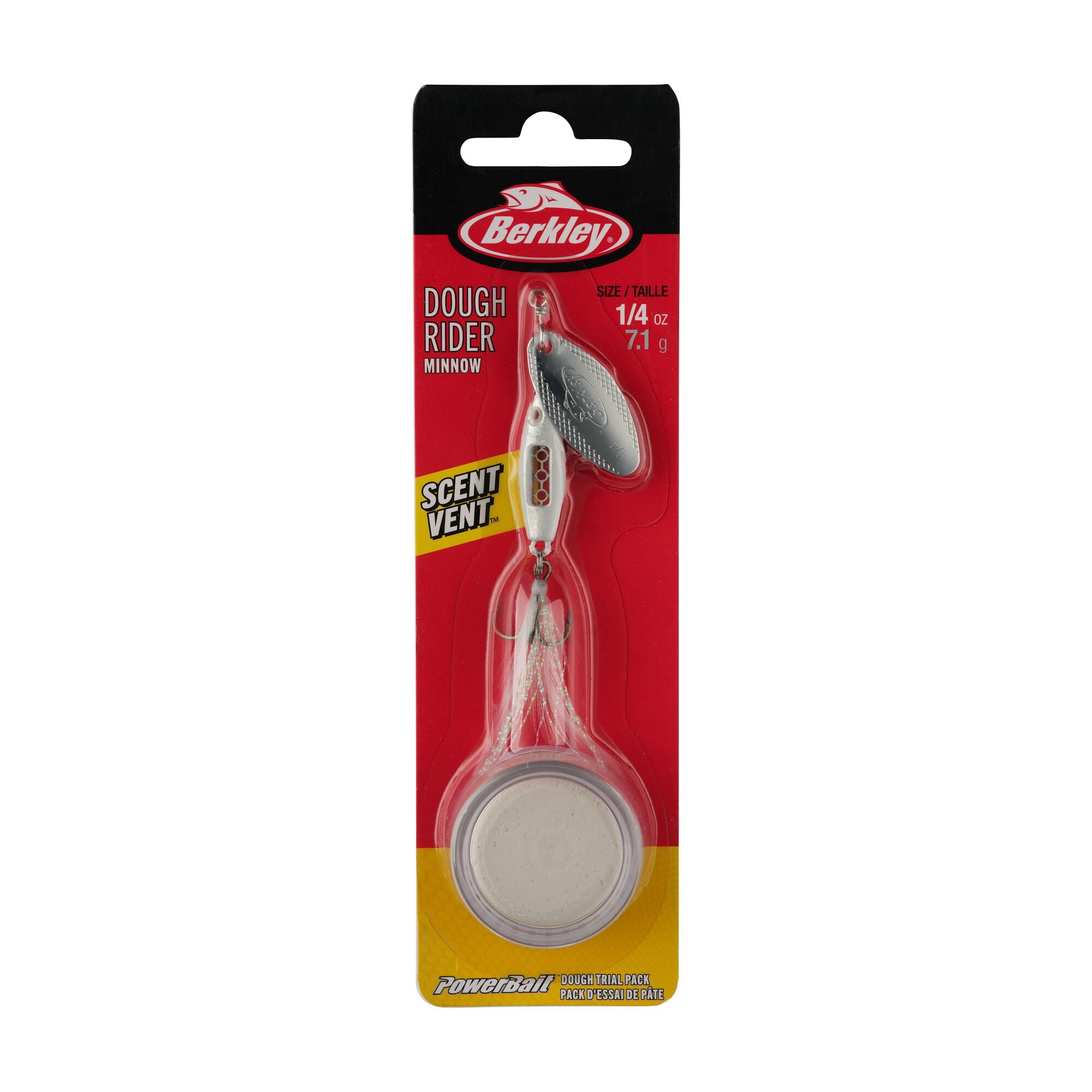 Berkley Dough Rider Minnow, 1/4 oz, White Flash