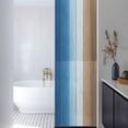 thumbnail image 3 of Blue Brown Window Privacy Film, Gradient Wood Grain Farmhouse Country Static Cling UV Sun Blocking Heat Control Window Tint Day and Night, Non-Adhesive One Way Windows Privacy Cover 17.7''x78.7'', 3 of 7
