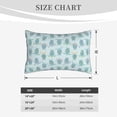 thumbnail image 4 of Gukieu Sea Turtle Print Plush Pillow Cover, Hidden Zipper Pillow Protector without Pillow Core, Suitable for Bedroom, Office, Car Decoration-14"x20", 4 of 6