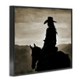 thumbnail image 3 of Stupell Industries Cowgirl Sunset Sepia Portrait People Painting Black Framed Art Print Wall Art, 30 x 24, 3 of 8