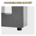 thumbnail image 5 of BAYUELSWU Round Outdoor Side Table, Outdoor Patio Bistro Tablewith Durable Weather-Resistant Frame for Backyard, Garden, Patio, Porch, Pool, Living Room, Bedroom, Office (Grey), 5 of 6