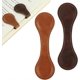 thumbnail image 1 of Set of 2 Magnetic Leather Bookmarks Leather Book Page Holder Retro Reading Accessories Handmade (Dark Brown + Light Brown), 1 of 4