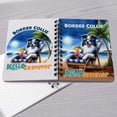 thumbnail image 4 of Border Collie Hello Summer Beach Theme with Sunglasses and Tropical Cocktail Spiral Bound Journal Borders Dog Lovers Gifts Idea 5x7in Spiral Notebook - 00009, 4 of 5