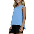 thumbnail image 6 of Qingpeng Girls Solid Athletic Tank Tops Sleeveless Workout Sports Shirts, 6 of 8