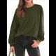 thumbnail image 1 of Camisas de Larga para Mujer, Blusas de Encaje, Ropa Informal de Negocios, Moda de Otoño, Blusas Tejidas Y2k Verde S, 1 of 8