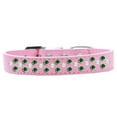 thumbnail image 5 of Dog, Puppy  Pet Fashion Collar, "Pearl and Emerald Green Crystal Rimsets Sprinkles", 5 of 8