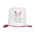 thumbnail image 2 of yulier Easter Bunny Hat for Kids Adults, Unisex Soft Velvet Bucket Hat, Easter Hat for Easter Holiday Party, Cute Rabbit Top Hat, Fisherman Hat Easter Gifts for Boys Girls, Red, 2 of 6
