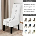 thumbnail image 3 of Wehilion Dining Chair Covers Stretch Parsons Chair Slipcover with Skirt Chair Covers for Dining Room Restaurant Banquet, 3 of 7
