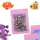 thumbnail image 3 of Paquete de 100 bolsas holográficas con degradado, bolsas resellables de Mylar con cierre de cremallera, bolsas de embalaje con ventana transparente, bolsas de plástico a prueba de olores para, 3 of 5