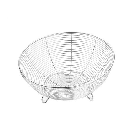 

wnpxqnt Fruit Basket Stainless Steel Fruits Vegetable Bowl Drain Basket Kitchen Orginaz* N7N6