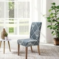 thumbnail image 3 of Amhlg Chair Covers for Dining Room 6 Pack, Stretch Dining Chair Cover, Washable Spandex Kitchen Parsons Chair Slipcovers, Removable Seat Protector for Home or Party (Set of 6, Bora Bora), 3 of 6