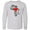 AC-Heather Grey, variant on Inktastic Black History Month Ink Print African Heart Long Sleeve Youth T-Shirt