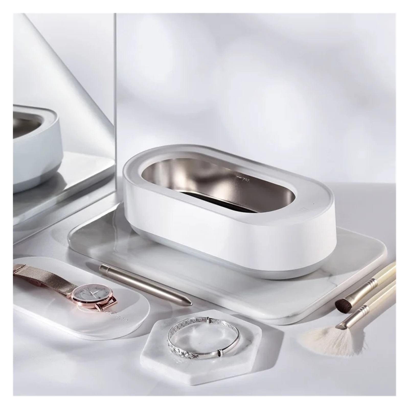 Portable Ultrasonic Cleaner Cleaning Machine for Jewelry Glasses Watch Makeup Eggs Cleaning