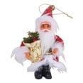 thumbnail image 4 of Decoración Colgante para árbol de Navidad, Adorno Navideño, Novedad, Estatuilla de Papá Noel, Colgantes, Accesorio para Festival de año Nuevo Sombrero estampado rojo, 4 of 8