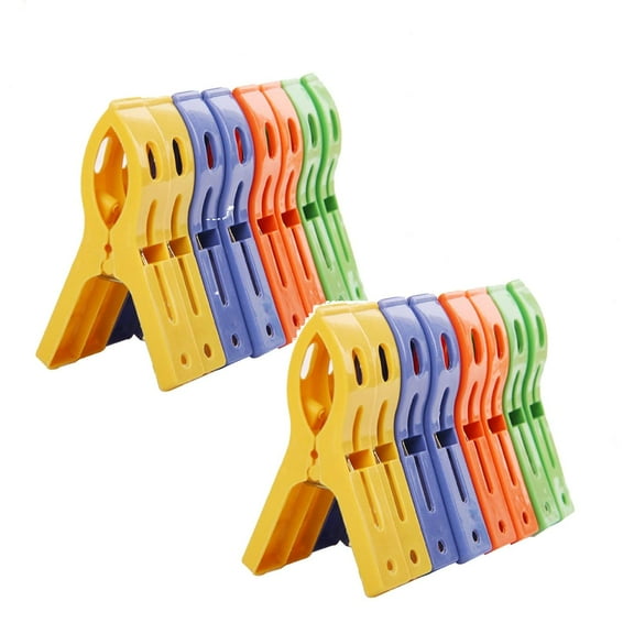 Clearance Fixed clip under $5,8Pcs Non Slip Clothes Drying Towel Quilt Clamp Hanger Spring Clips Plastic Clips For Keeping Towels Sheets Quilts Clothes From Blowing 2PC