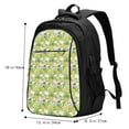 thumbnail image 5 of Honeii Gnome and Pineapple for Travel Laptop Backpack, Business Laptops Backpack with USB Charging Port, College High School Computer Bag for Men Women, 5 of 7