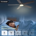 thumbnail image 4 of Ventilador de techo Conciseer Modern de 132 cm con luces y mando a distancia, 4 of 9
