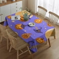 thumbnail image 4 of Halloween Table Cloth Waterproof Spillproof Tablecolths Table Covers Pumpkin Spooky Rectangle Tablecloth for Dining Kitchen Restaurant Birthday, 4 of 5