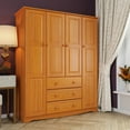 thumbnail image 5 of 100% Solid Wood Family Wardrobe by Palace Imports, White. No Shelves Included., 5 of 5