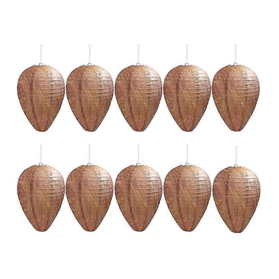 10 Pack Paper Wasp Nest Decoy Deterrents