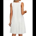 thumbnail image 3 of Vestidos de Verano para Mujer 2025, Informales, Sueltos, Sin Mangas, con Ojales, con Bolsillos, Color , Talla L, 3 of 6