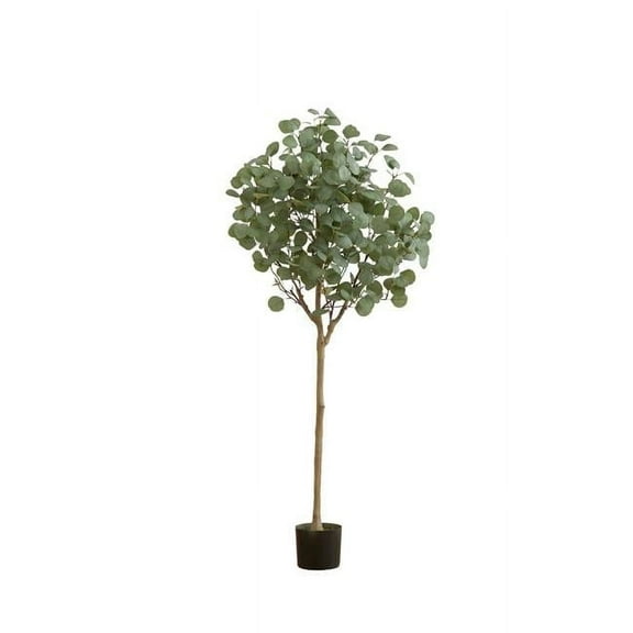 5 ft. Artificial Eucalyptus Tree, Green