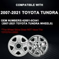 thumbnail image 3 of 18'' Wheel skins for 2007-2021 TOYOTA TUNDRA 18 inch Wheel Covers ; 4 Pack/Set；Chrome, 3 of 9