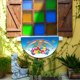 thumbnail image 5 of Banderas temáticas de huevos de conejito de medio círculo, decoraciones impermeables para interiores y exteriores (E), 5 of 8