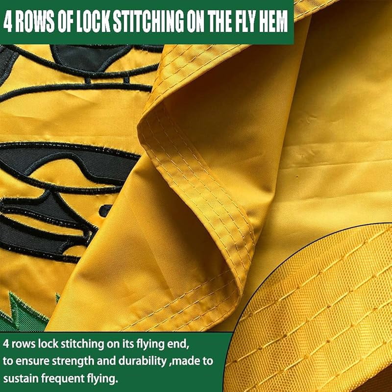 Double Sided Dont Tread on Me Gadsden Flag- Heavy Duty Don't Tread on Me Flag 3x5 outdoor -Tea Party Rattlesnake Flags Banner with 2 Brass Grommets 4 Rows Stitched