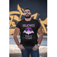 thumbnail image 2 of Funny Halloween Shirts for Men Plus Size XL 2XL 3XL 4XL 5XL Purple Bat Halloween Costumes for Plus Size Men, 2 of 6