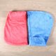 thumbnail image 1 of PTOOTP 2 toallas para secar el cabello, ultra absorbentes, tipo turbante (rosa, rojo y azul), 1 of 7