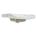 thumbnail image 5 of 22" x 4" Bathroom Sink Side Splash, Size for Bathroom Vanity Sink Top, Engineered Marble Stone Side Splash, Bianco carrara wenato color, 5 of 6