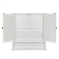 thumbnail image 3 of Hassch 2-Doors Mirrored Cabinet Wall-Mounted Storage Cabinet for Bathroom, White, 3 of 7