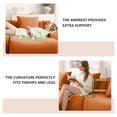 thumbnail image 5 of Orange Cloud Couch Loveseat, Modern Teddy Fabric Boneless Sectional Sofa in a Box for Living Room, Modular Floor Couch, No Assembly Required, Sofas para Sala, 5 of 8