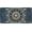 Ethnic Bohemian Mandala Flower, variant on RV Cartoon Sushi Japan License Plate, Rust-Proof Aluminum Decorative Front Plate, 6 x 12 in