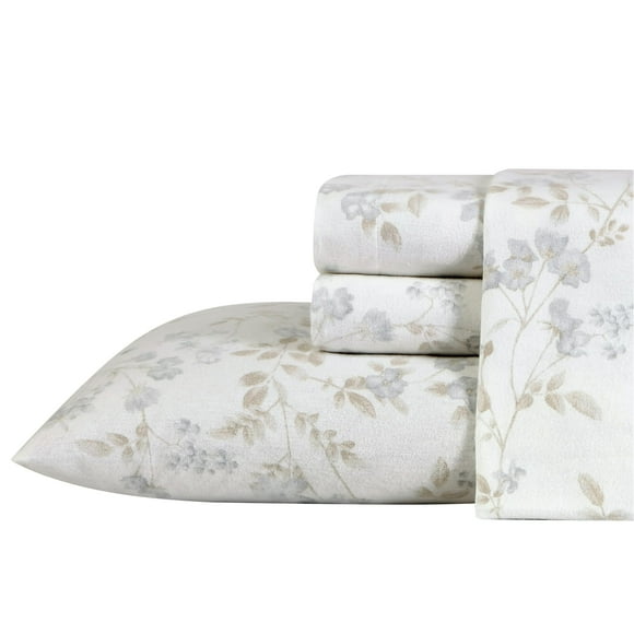 Juego de sábanas Laura Ashley Home Fawna Cotton Frannel Queen