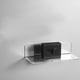 thumbnail image 5 of Estantes flotantes de acrílico transparente | Estante montado en pared para baño y dormitorio | Almacenamiento moderno y transparente para exhibición | Ahorra espacio para altavoces, routers, 5 of 9