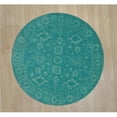 thumbnail image 1 of EORC IE85TQ6X6R Tapis Rond Traditionnel Surteint 6 Pi, Turquoise, 1 of 11