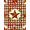 Red Cream Mustard, Pattern 15, variant on ODIKA Folk Checkered Border Distressed Farmhouse Primitive Vintage Refined Structured Stain Resistant Low Profile for Dorm Room, Small Living Apartment