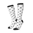 thumbnail image 2 of Balery Black Rabbit Printed Novelty Socks Men's Women's Crew Socks Sports Socks Knee High Socks Cotton Socks Quirky and Cool Socks, 2 of 9